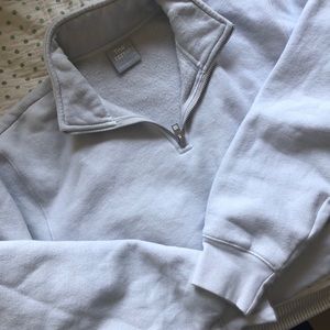 Aritzia TNA cozy fleece crop zip